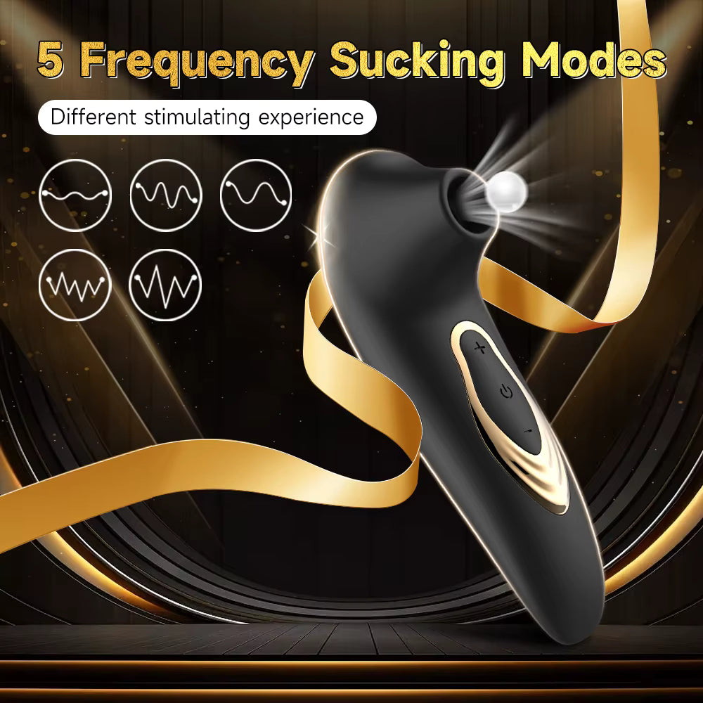 Stimulateur Clitoridien à Succion et Vibrations – Vibrateur Point G Rechargeable – Stimulateur Intime pour Femme – Étanche