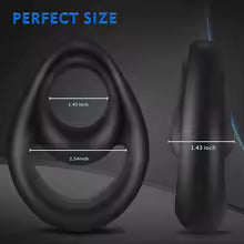 Double Anneau Pénien en Silicone – Anneau Retardant pour Homme – Maintien de l'Érection – Accessoire Intime pour Couple