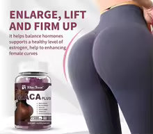 Gummies Maca Plus 1500 mg – Complément Alimentaire à la Maca Noire & Dong Quai – 60 Gummies – Formule pour la Silhouette Féminine