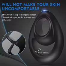 Double Anneau Pénien en Silicone – Anneau Retardant pour Homme – Maintien de l'Érection – Accessoire Intime pour Couple