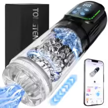 Masturbateur Masculin Automatique Rotatif Étanche – Stimulation par Succion et Rotation – Rechargeable – Accessoire Intime pour Homme