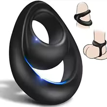 Double Anneau Pénien en Silicone – Anneau Retardant pour Homme – Maintien de l'Érection – Accessoire Intime pour Couple