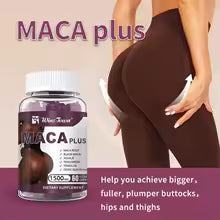 Gummies Maca Plus 1500 mg – Complément Alimentaire à la Maca Noire & Dong Quai – 60 Gummies – Formule pour la Silhouette Féminine
