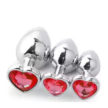 Plug Anal en Acier Inoxydable avec Diamant – Accessoire Intime Premium – Taille S, M ou L – Pour Femme, Homme et Couple
